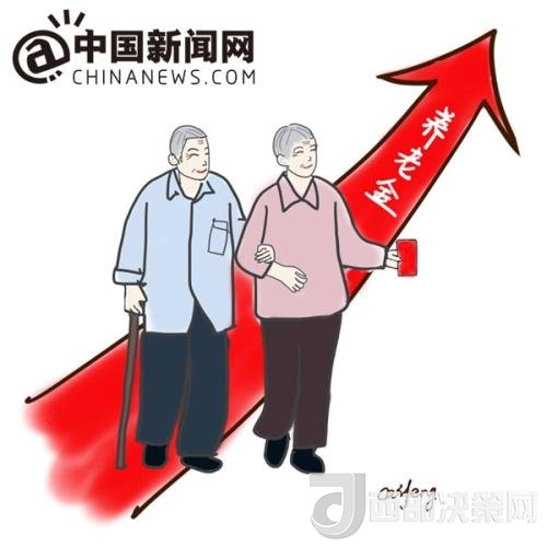 漫畫：養(yǎng)老金迎“14連漲”。 作者：王珊珊